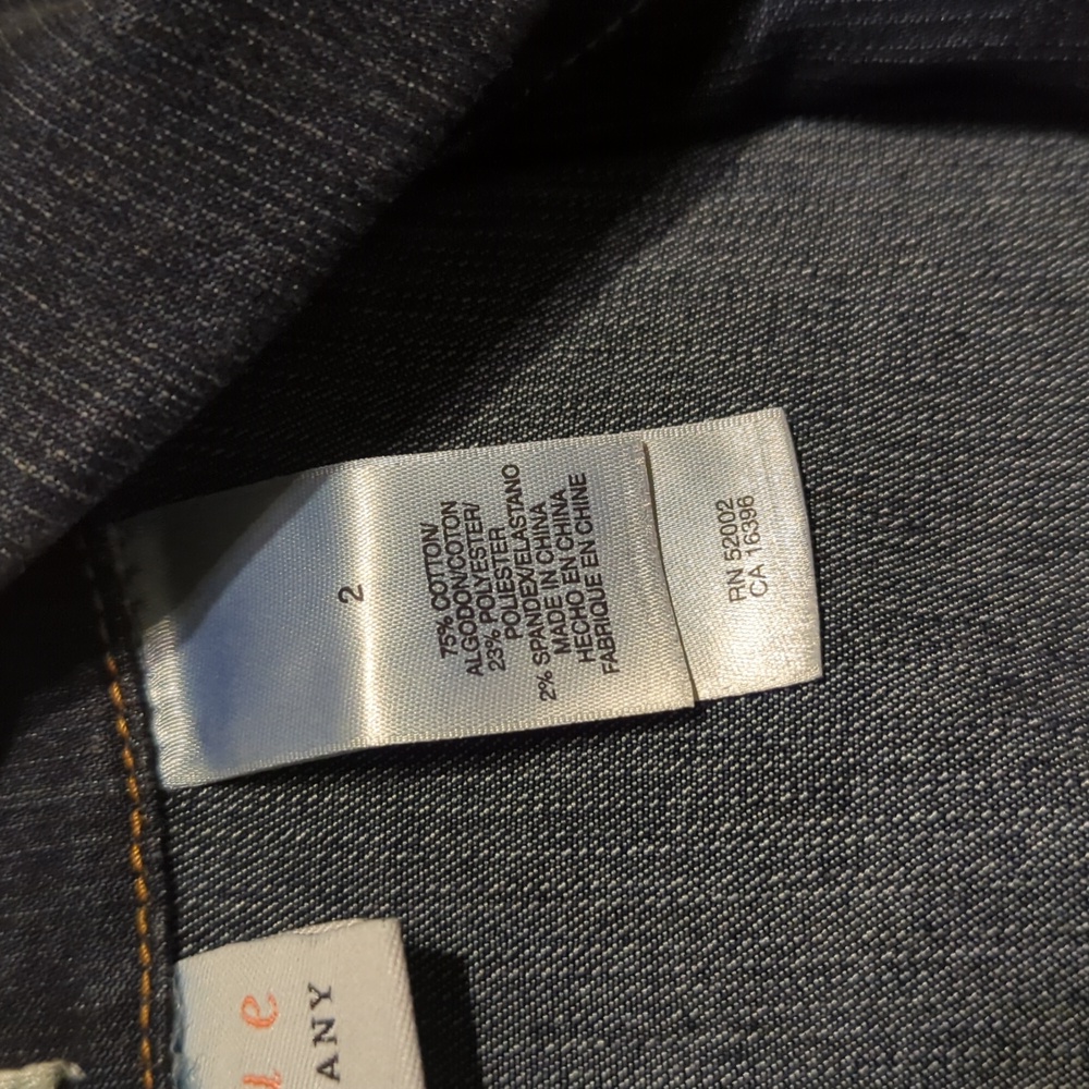 First Issue Plus Size Women's Jean Jacket - Picture 5 of 7